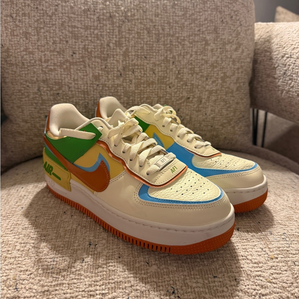 Nike Air Force 1 Shadow "Coconuts Milk/Monarch”, Brand New!